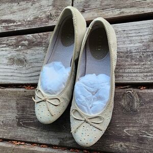 Pitti Beige Ballet Flats with Bow